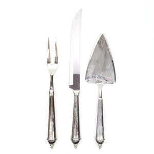 Towle Copenhagen Pattern Carving Set Cake Server